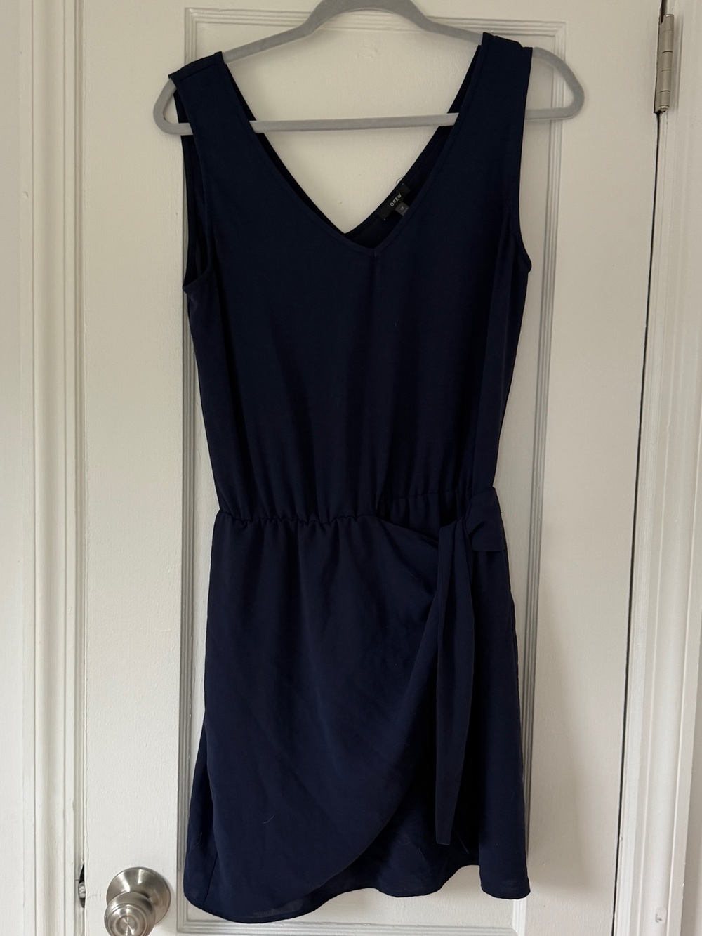 Drew Classic Navy V-Neck Wrap Dress